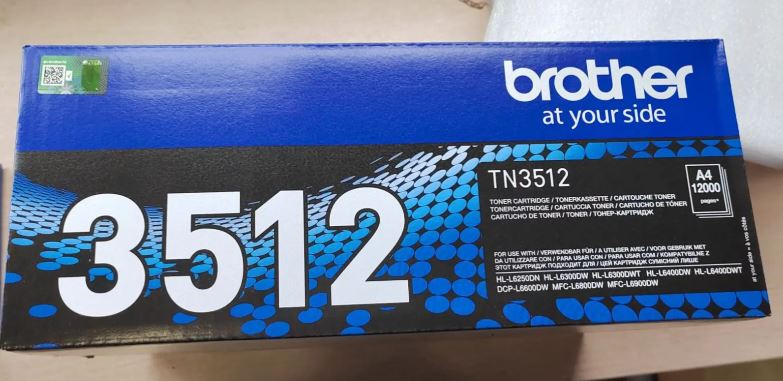 Тонер-картридж Brother TN-3512, черный, 12000 стр.