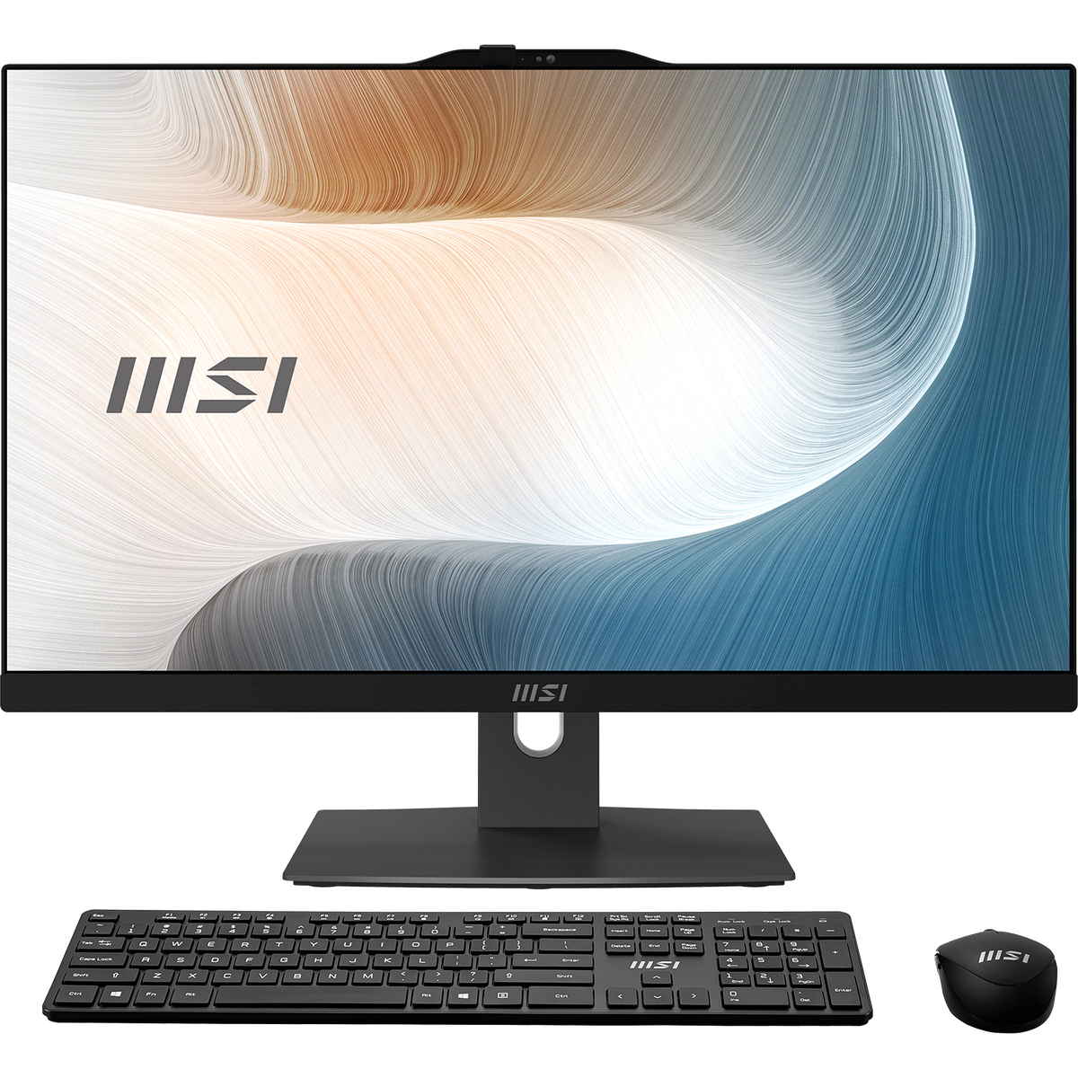 Моноблок MSI Modern AM242P 1M-2434XRU 23.8"(1920x1080 IPS)/Intel Core 3 100U(1.2Ghz)/16384Mb/512PCISSDGb/noDVD/Int:Intel® Graphics/Cam/BT/WiFi/war 1y/4.65kg/Black/noOS + Wireless KB+M