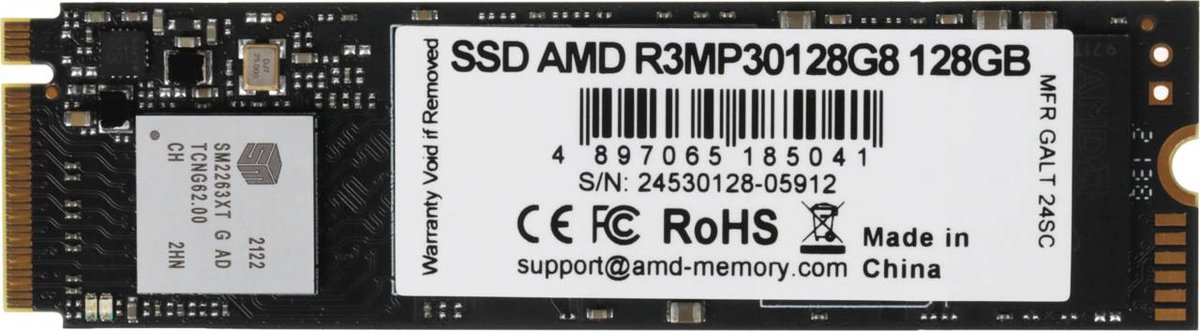 AMD PCIe 3.0 x4 128GB R3MP30128G8 Radeon M.2 2280
