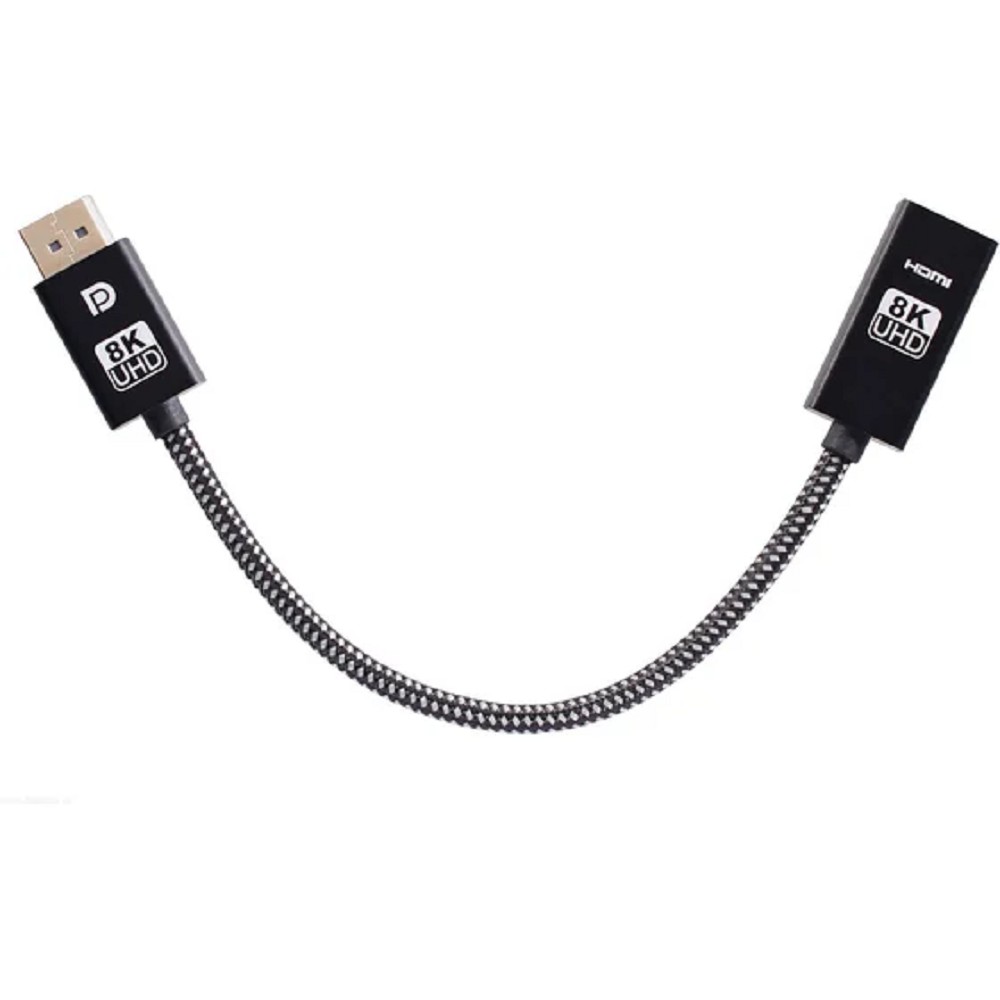 Переходник/ Кабель-адаптер DP-M --> HDMI-F 0.2м , 8K@60Hz, медь,Telecom <TA580>