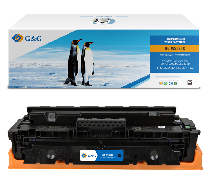 Картридж G&G GG-W2030X 415X черный (7500стр.) для HP LJ M454/MFP M479 (существенное повреждение коробки)