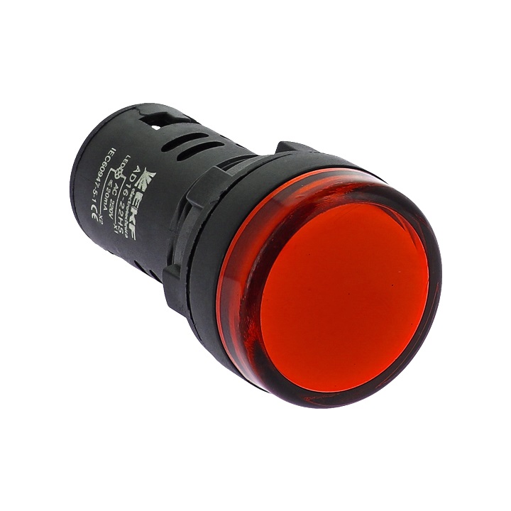 Лампа сигнальная EKF ledm-ad16-r, красная, IP54