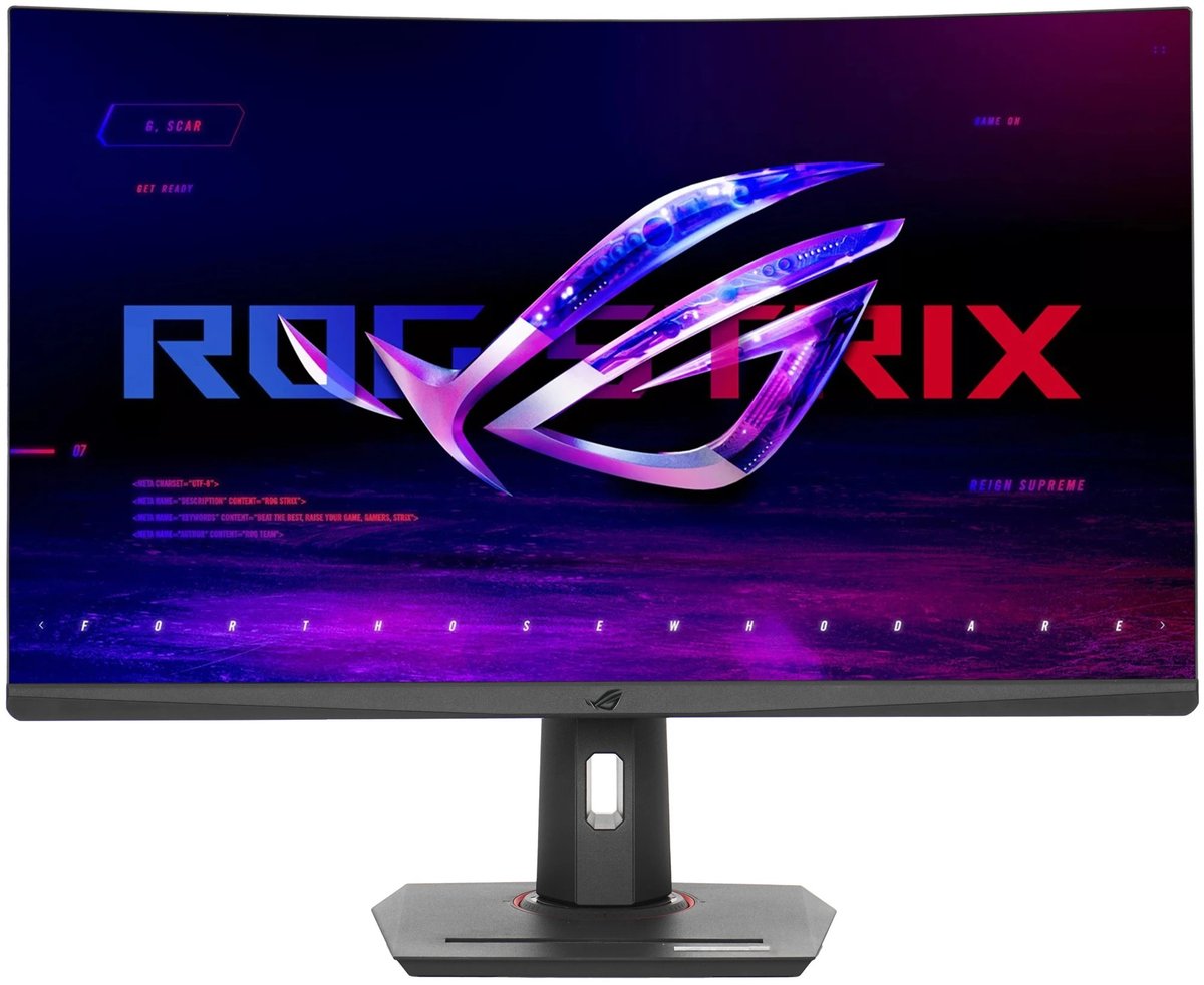 Монитор Asus 31.5" ROG Strix XG32WCS черный VA LED 16:9 HDMI матовая HAS Piv 400cd 178гр/178гр 2560x1440 180Hz DP 2K USB 9.4кг