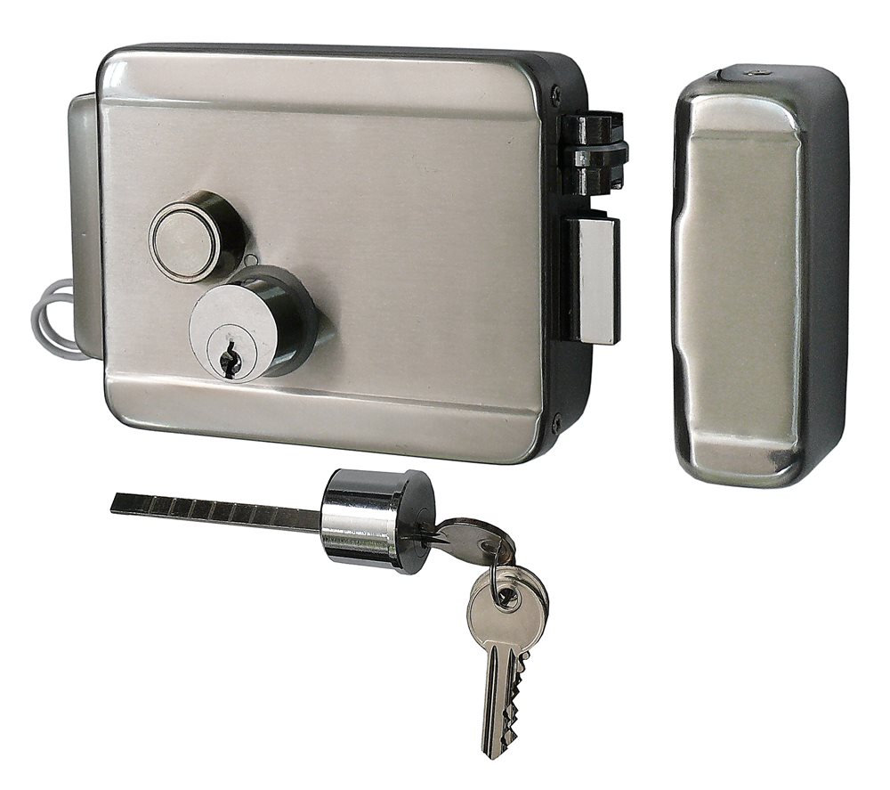 Замок Smartec ST-RL073DI-NK, электромеханический накладной, НЗ, 12VDC