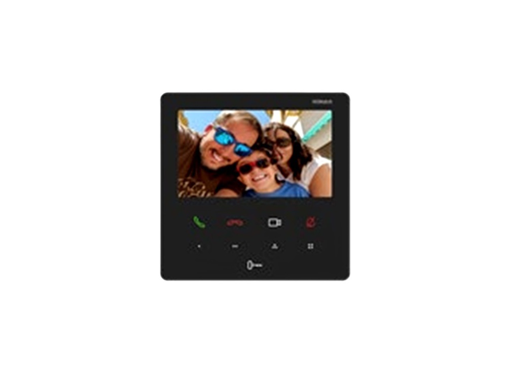 Видеодомофон HiWatch VDP-H2111W, черный, Wi-Fi, PoE