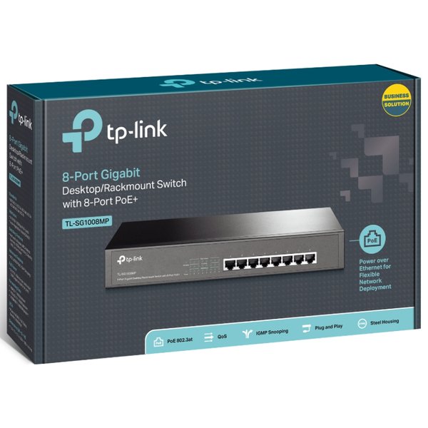 Коммутатор TP-Link TL-SG1008MP