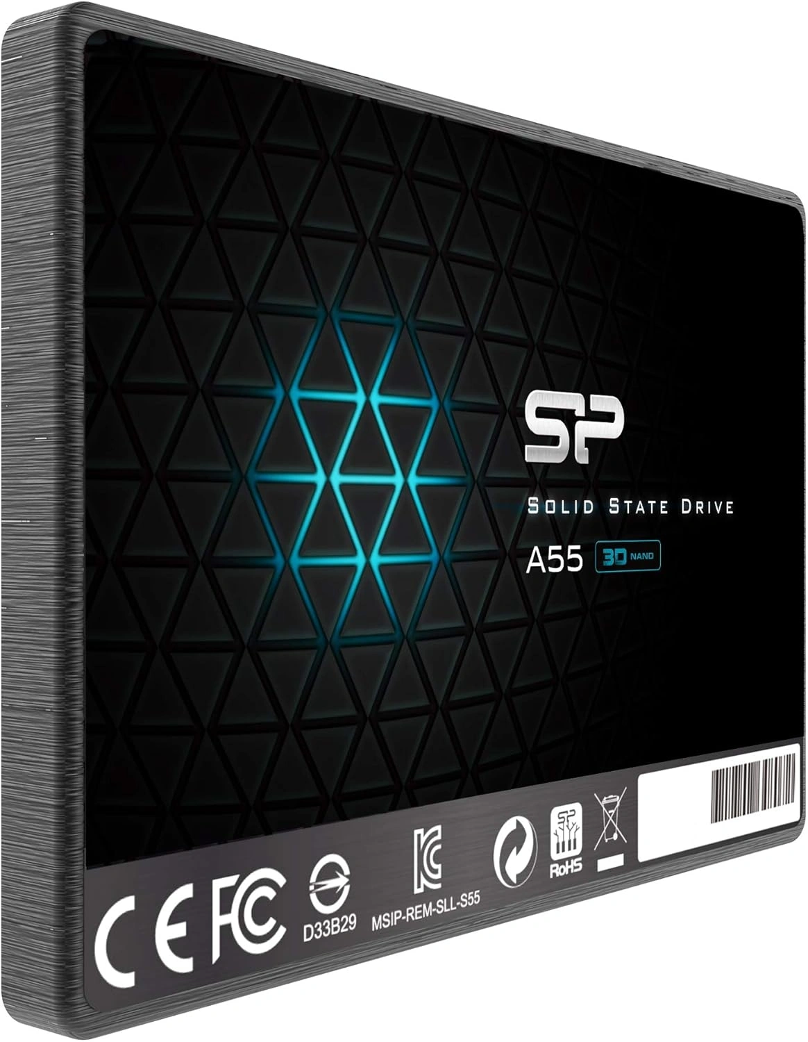 Silicon Power SSD 2.5" 4.0TB A55 <SP004TBSS3A55S25> ( up to 500/450MBs, 3D NAND, 2000TBW) {SATA3, 7mm}