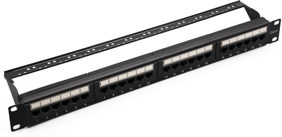 Патч-панель Suprlan - Patch, 24-ports, кат. 6, UTP, RJ-45, IDC Dual, 1U, 10-0427