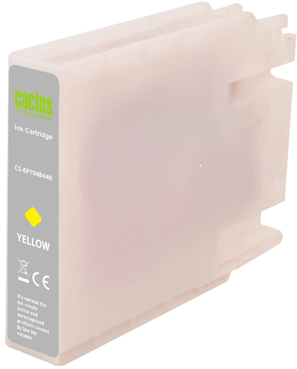 Картридж Cactus CS-EPT04B440, желтый, 54мл, для Epson