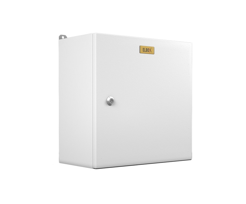 Шкаф электротехнический Elbox EMW-600.400.210-1-IP66 настенный 600мм 400мм 210мм IP66 IK10 несъемн.бок.пан. 100кг серый
