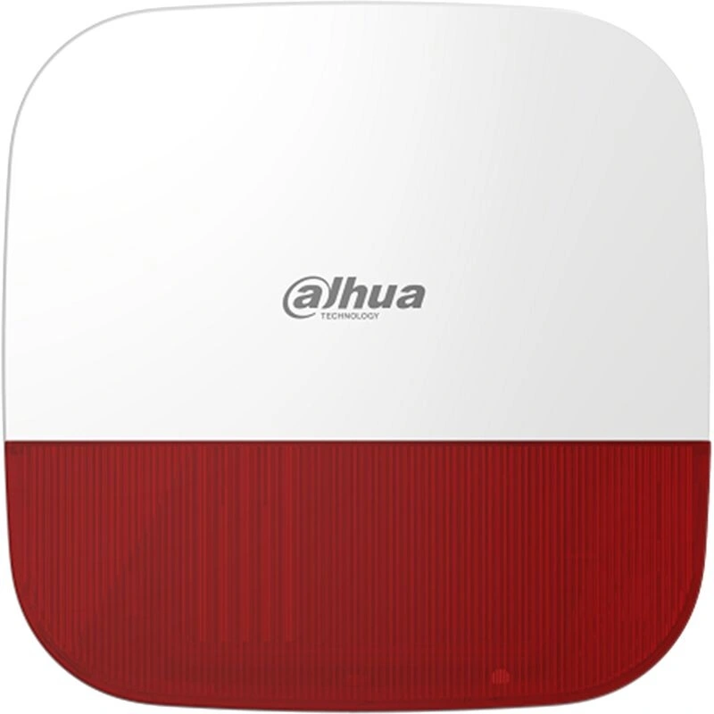 DHI-ARA13-W2(868) Уличный Извещатель ≥110 дБ. Визуальная сигнализация (12 групп светодиодов) и несколько аудио сигналов (пожарная, медицинская, вторжение, паника и другие). Трехуровневый регулятор громкости, удаленная настройка и проверка статуса (через мобильное приложение). Встроенная батарея на срок до 3,4 года. Тревога при низком заряде батареи. Мониторинг температуры. Двусторонняя связь и алгоритм шифрования AES128 обеспечивают стабильность и безопасность связи.