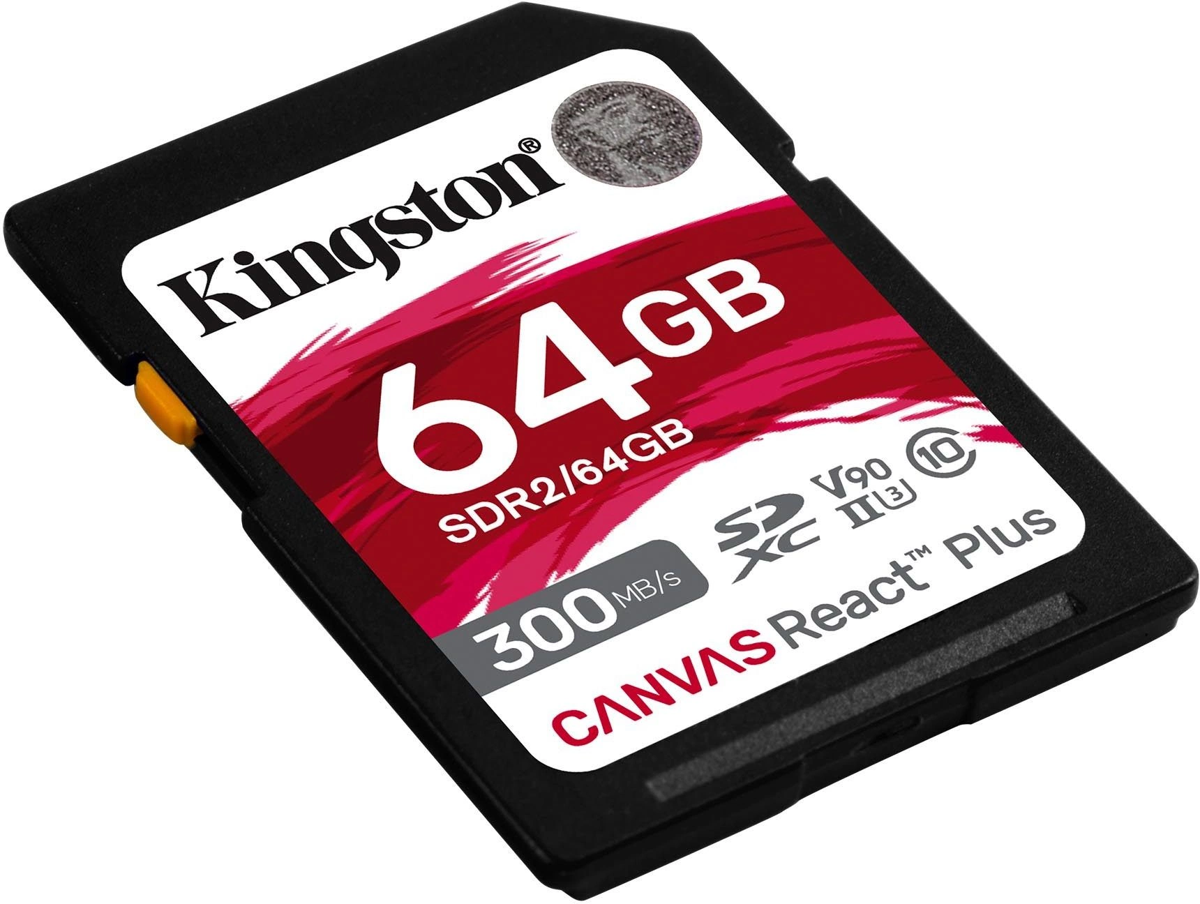 Флеш карта SDHC 64Gb Kingston SDHC, UHS-I Class U3 V90, чтение: 300Мб/с, запись: 260Мб/с SDR2/64Gb