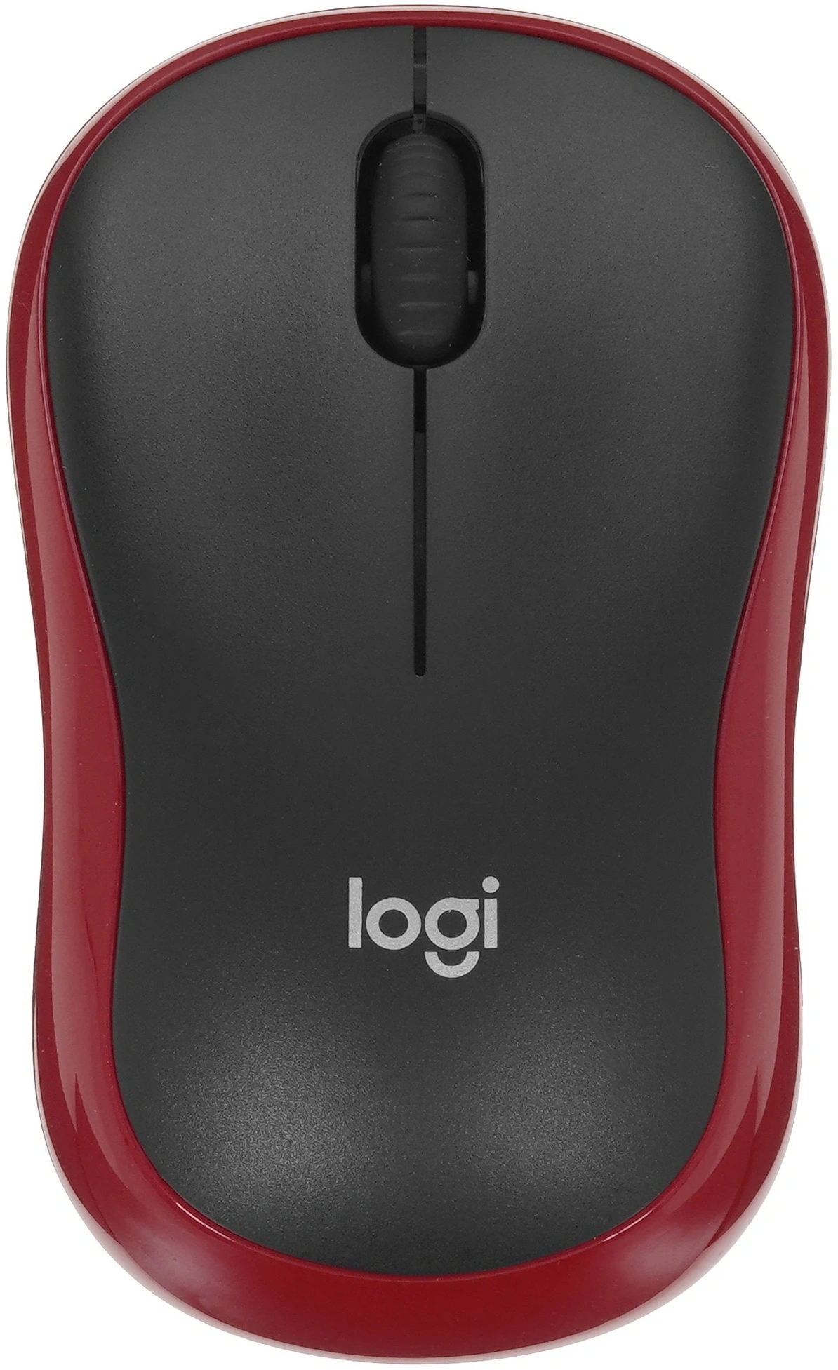 Мышь Wireless Logitech M185 черная/красная, оптическая, 1000dpi, 2.4 GHz/USB-ресивер (910-002633)