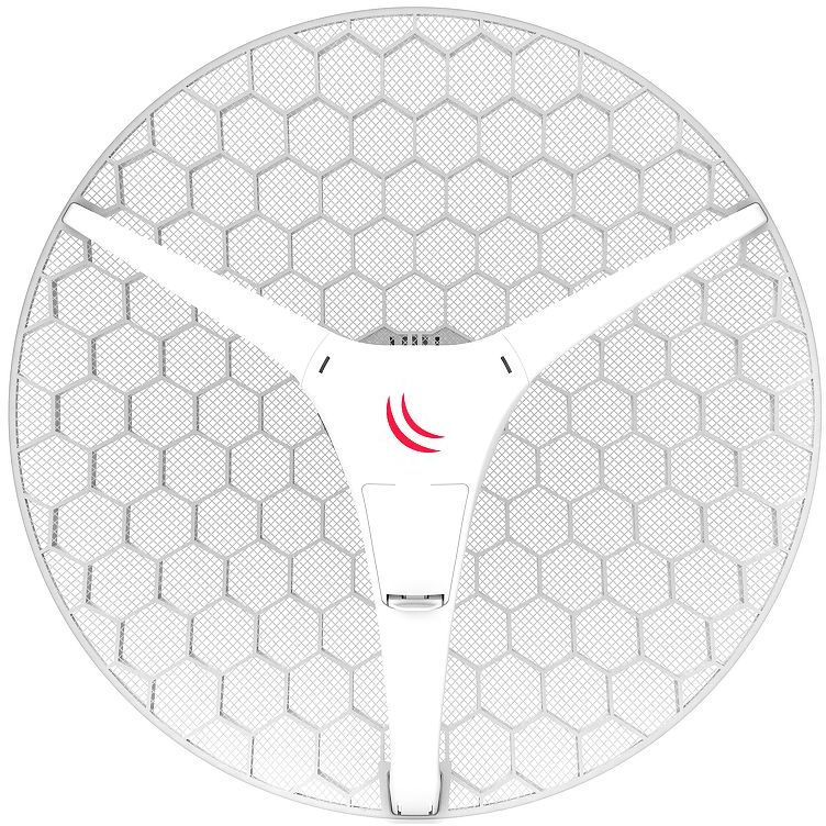 Комплект точек доступа MikroTik Pack of 4x LHG XL 5 ac with 27dBi 5GHz antenna, Dual Chain 802.11ac wireless, 716MHz CPU, 256MB RAM, 1x Gigabit LAN, POE, PSU, RouterOS L3