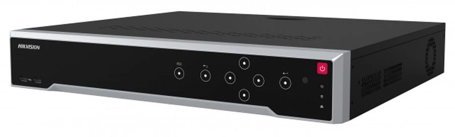 Видеорегистратор IP Hikvision DS-7716NI-M4/16P, 16-канальный c PoE, 8K M?Series. IP-видеовход: 16 каналов до 32 Мп; входящий поток 256 Мбит/с, исходящий 256 Мбит/с; 16 портов PoE.
