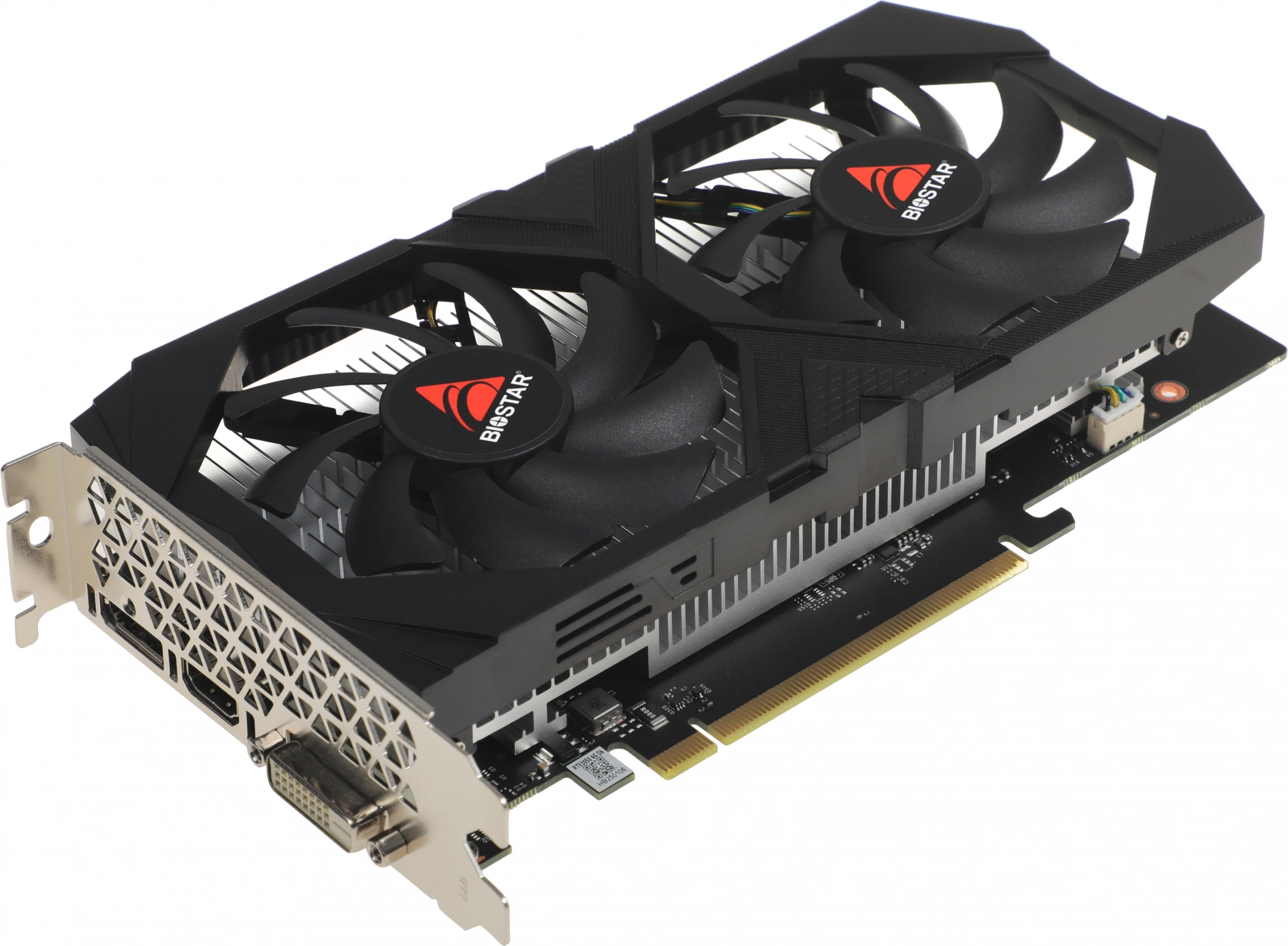 VN3516RF68 Видеокарта Biostar PCI-E 4.0 RTX3050-6G NVIDIA GeForce RTX 3050 6Gb 96bit GDDR6 1042/14000  HDMIx1 DPx3 HDCP