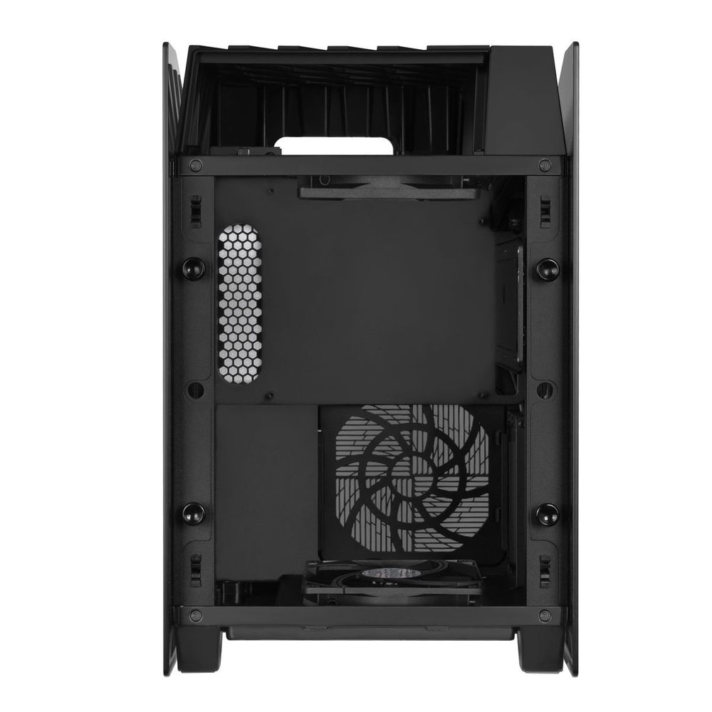 Корпус для ПК Silverstone SST-LD03B-AF TO-LD03-BK-GLASS AND AIR FLOW VENT-SST (810256) bp (SST-LD03B-AF плохая упаковка)