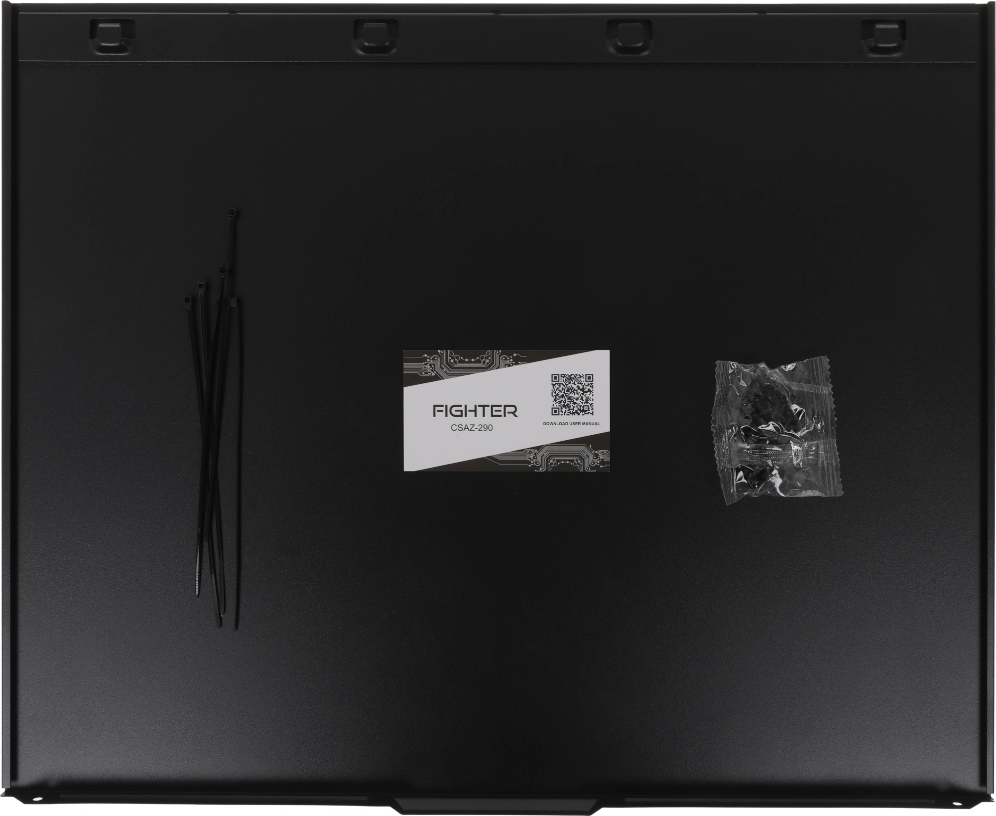 Корпус Azza Fighter черный без БП ATX 4x120mm 2x140mm 2xUSB2.0 1xUSB3.0 audio bott PSU