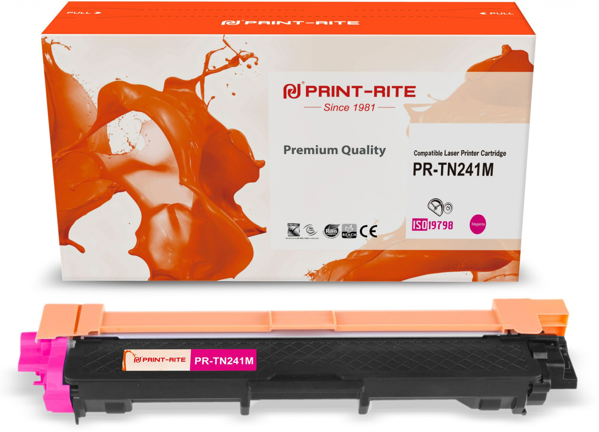 Картридж лазерный Print-Rite TFB685MPU1J PR-TN241M TN-241M пурпурный (1400 стр.) для Brother HL-3170CDW