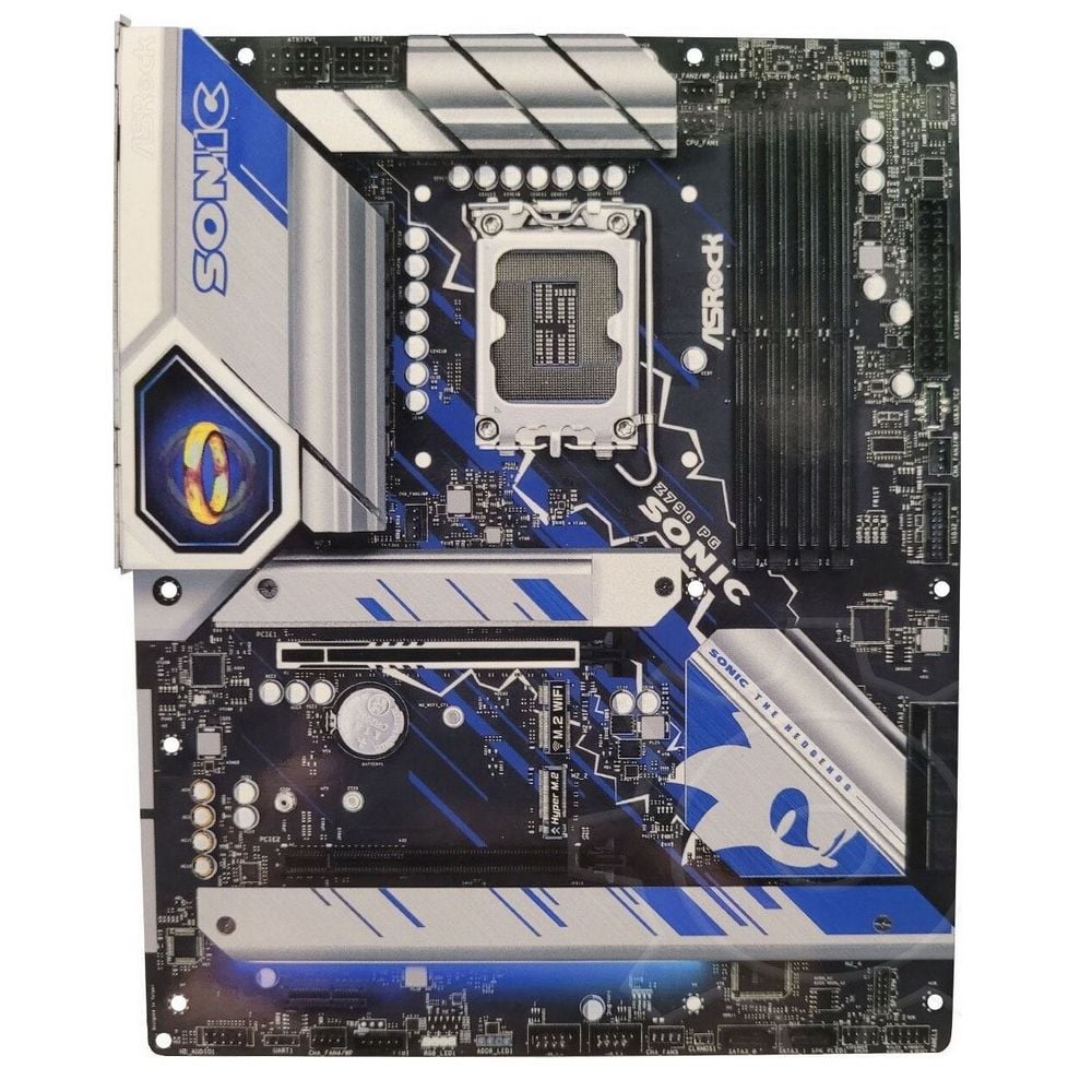 Материнская плата ASRock Z790 PG SONIC, Socket 1700, Intel®Z790, 4xDDR5-4800, HDMI+DP, 2xPCI-Ex16, 1xPCI-Ex1, 8xSATA3(RAID 0/1/5/10), 5xM.2, 8 Ch Audio, 1x2.5GLan, (2+4)xUSB2.0, (6+2)xUSB3.2, (1+1)xUSB3.2 Type-C™, ATX, RTL{5} (941009)