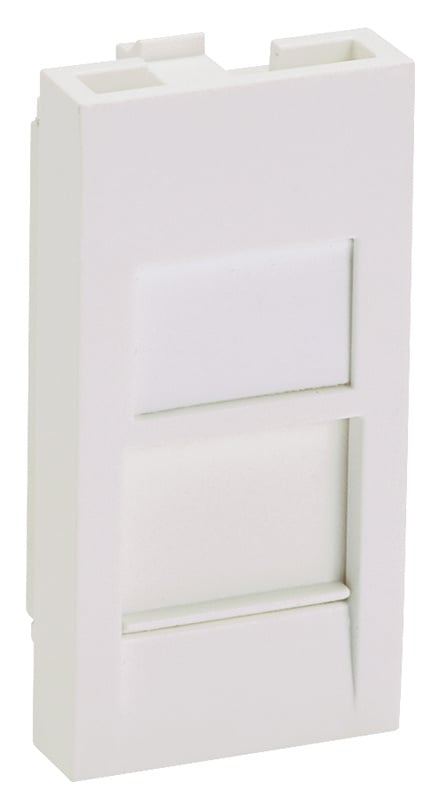 Panduit CFA1FSAW-X Лицевая панель со шторкой 22,5х45 Mosaic/ Mini-Com 1-position 22.5mm x45mm Flat  Shuttered  Adapter