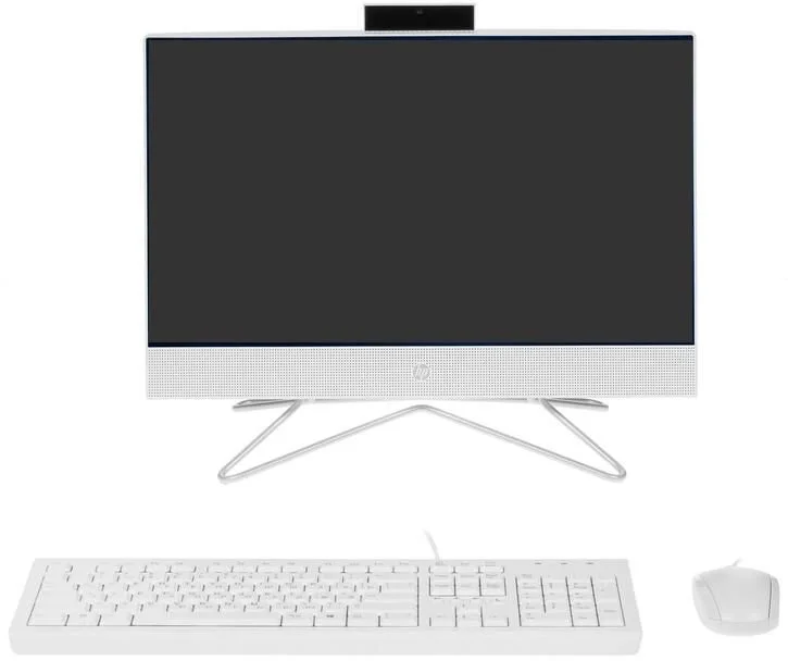 Моноблок HP 200 G4 21.5" Full HD i5 1235U (1.3) 16Gb SSD 512Gb Iris Xe DVDRW CR FreeDOS GbitEth WiFi BT 65W клавиатура мышь Cam белый 1920x1080