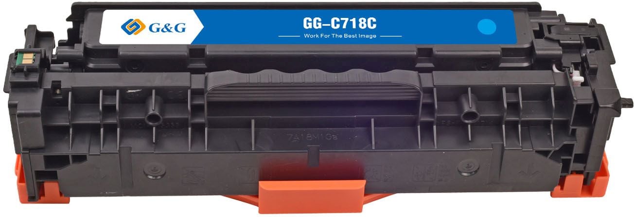 Картридж лазерный G&G GG-C718C, для Canon MF8330i/MF8330/MF8350/LBP7200, голубой, 2900 стр.