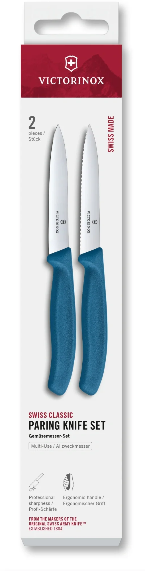 Набор ножей Victorinox 6.7792.2C1, Swiss Classic, 2 предмета, синий