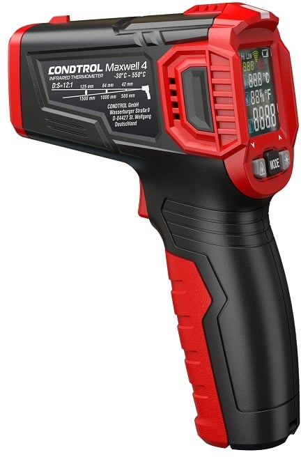 Пирометр CONDTROL Maxwell 4 3-16-044 от -30 до 550, ААА, опт. Разрешение 12:1