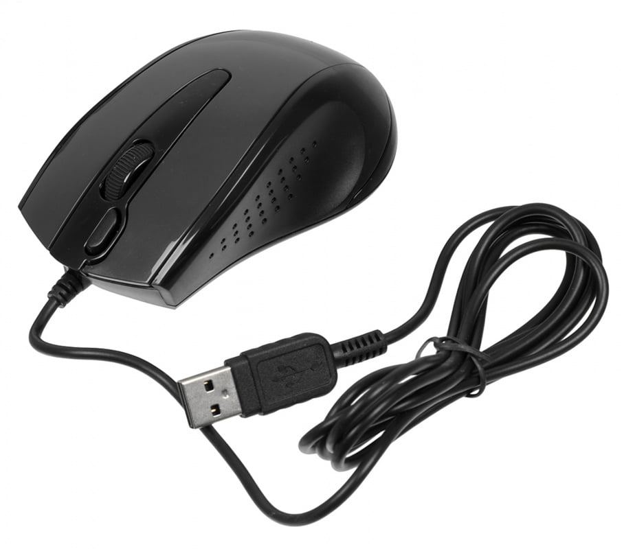 A-4Tech Мышь N-500F V-TRACK (серый глянец/черный) USB, 3+1 кл.-кн.,провод.мышь [641866]