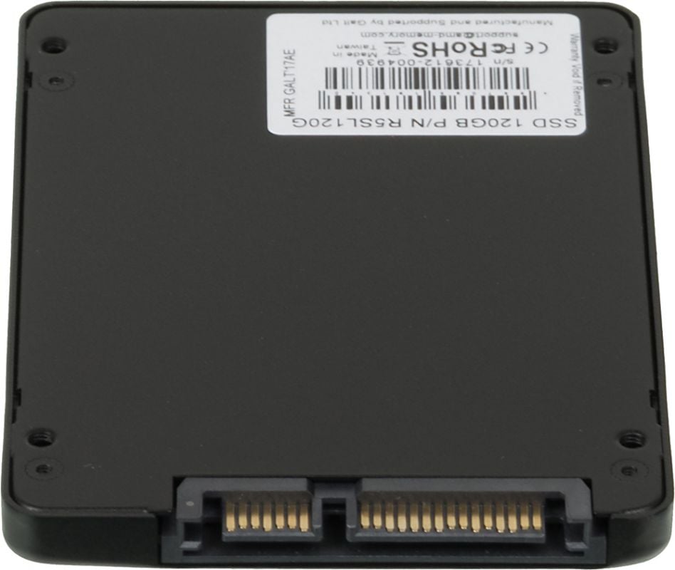 Твердотельный накопитель SSD AMD Radeon R5 R5SL120G 120GB 2.5" Client SATA 6Gb/s, 544/349, IOPS 42/40K, MTBF 2M, 3D TLC, 60TBW, RTL (181340) {100}