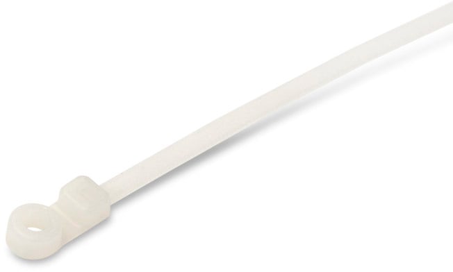 Hyperline GTM-200STC Стяжка нейлоновая неоткрывающаяся, безгалогенная (halogen free), 200x4.8 мм, полиамид  6.6, -40°C -