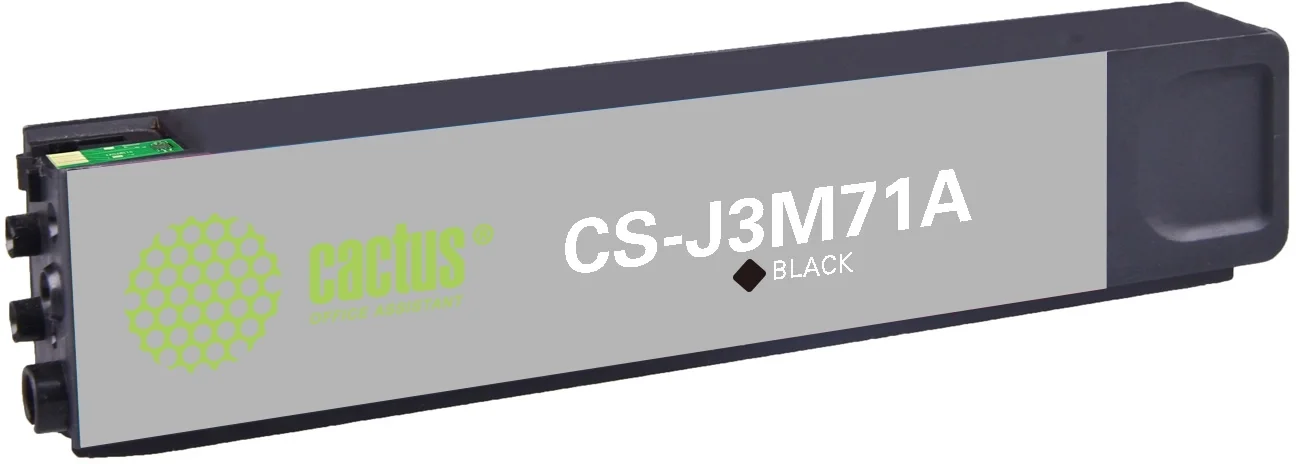 Картридж струйный Cactus CS-J3M71A 981A черный пигментный (155мл) для HP PageWide 556dn Enterprise/586dn с чипом