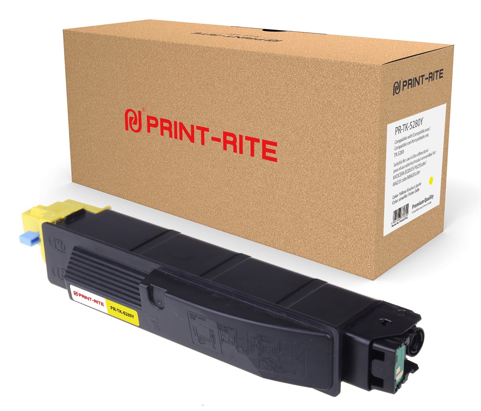 Картридж лазерный Print-Rite TFKAN1YPRJ PR-TK-5280Y TK-5280Y желтый (11000 стр.) для Kyocera Ecosys P6235cdn/M6235cidn/M6635cidn