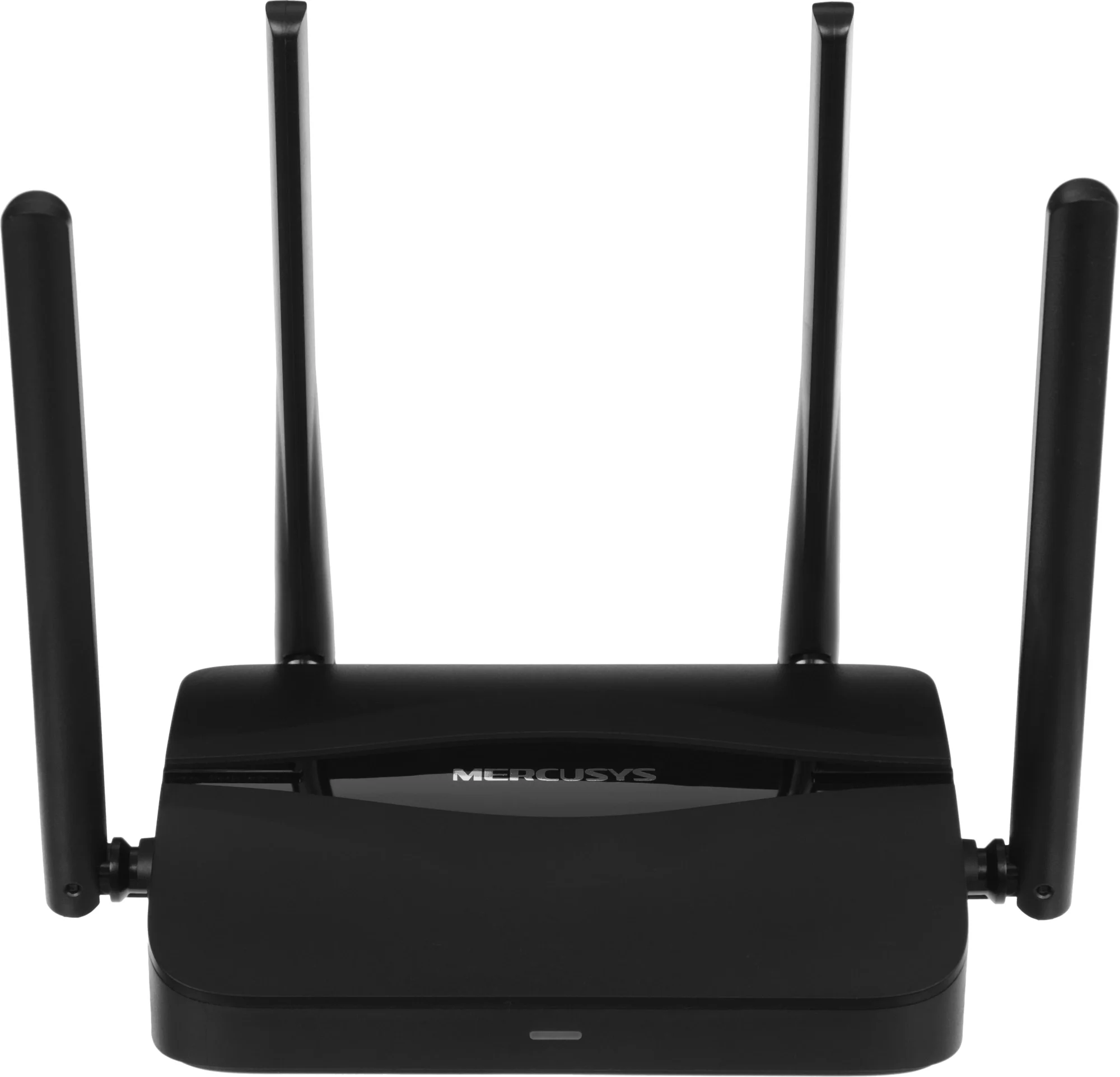 Беспроводной маршрутизатор Mercusys - MR25BE, 2.4 и 5 ГГц, 2880Мб/с, IEEE 802.11 a/b/g/n/ac/ax/be, 3x RJ-45, 1 Гб/с, 4 antennas, чёрный, MR25BE