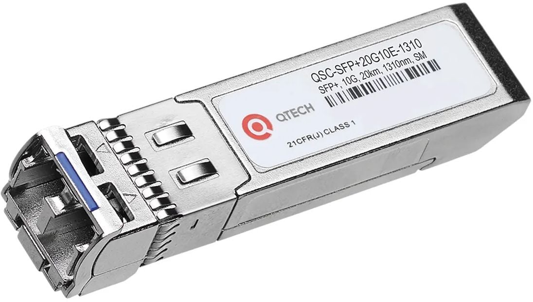 Трансивер QTech QSC-SFP+20G10E-1310 оптич. SFP+ SM duplex 10Гбит/с Tx:1310нм Rx:1310нм до 20км