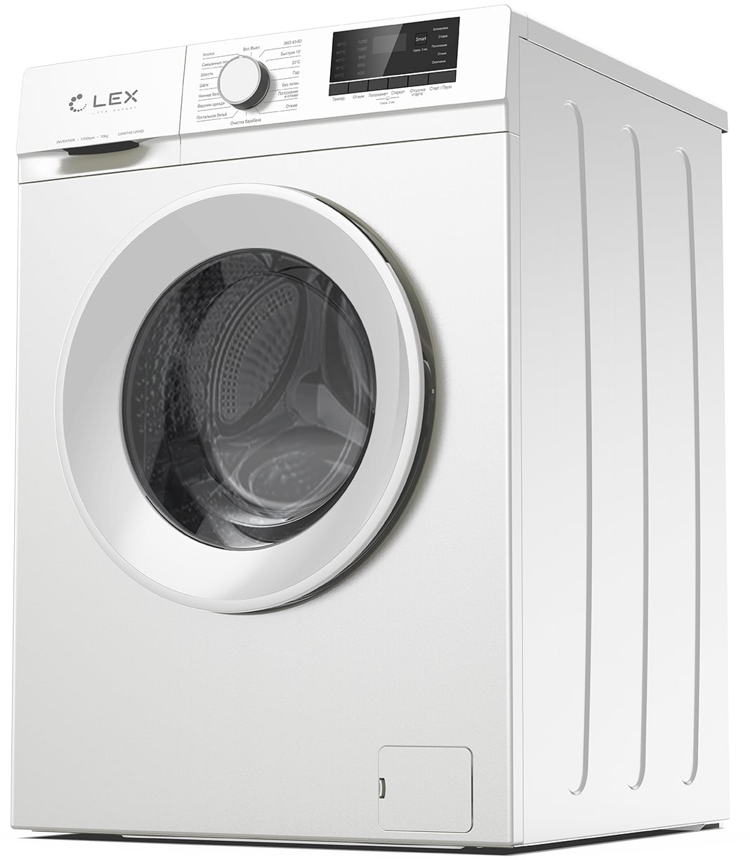 Стиральная машина Lex LWM10012WID класс: A+++ загр.фронтальная макс.:10кг белый инвертор
