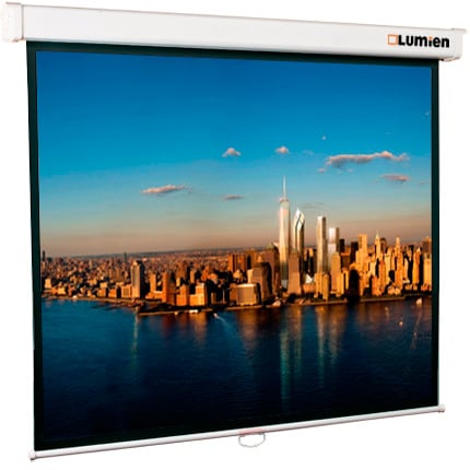 [LMP-100103] Настенный экран Lumien [Master Picture] 180х180 см (97") Matte White FiberGlass (белый корпус) черн. кайма по периметру, возможность потолочн./настенного крепления 1:1