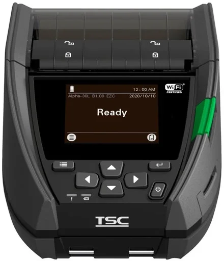 Принтер этикеток TSC - Alpha-30L, 203 dpi, прямая термопечать, ширина носителя 72мм, скорость печати 127мм/с, USB, Bluetooth, цвет чёрный, A30L-A001-0002