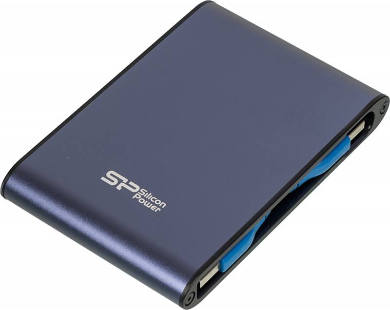 Silicon Power Portable HDD 2Tb Armor A80 SP020TBPHDA80S3B {USB3.0, 2.5", Shockproof, Water/dust proof, Anti-shock, blue}