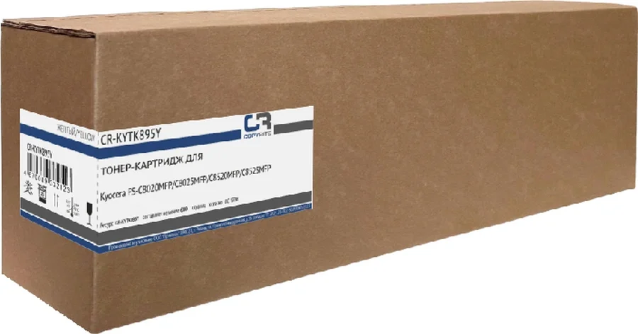Картридж лазерный CopyRite CR-KYTK895Y TK-895Y желтый (6000 стр.) для Kyocera FS-C8020MFP/C8025MFP/C8520MFP/C8525MFP