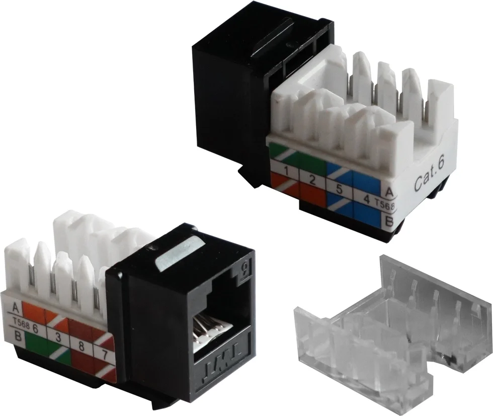 Модуль Lanmaster (TWT-OK45UTP/6-BK) информ. KeystoneRJ45 1 кат.6 UTP черн. (упак.:1шт)
