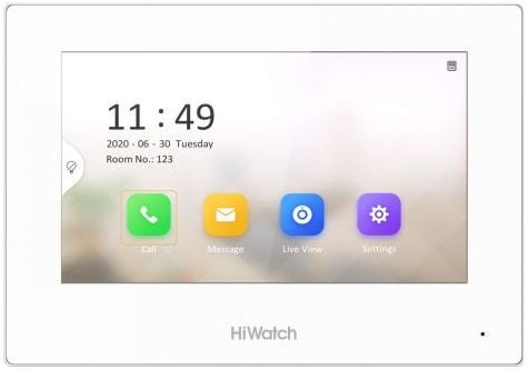 Видеодомофон HiWatch VDP-H3211W, 7" TFT, Wi-Fi, слот SD