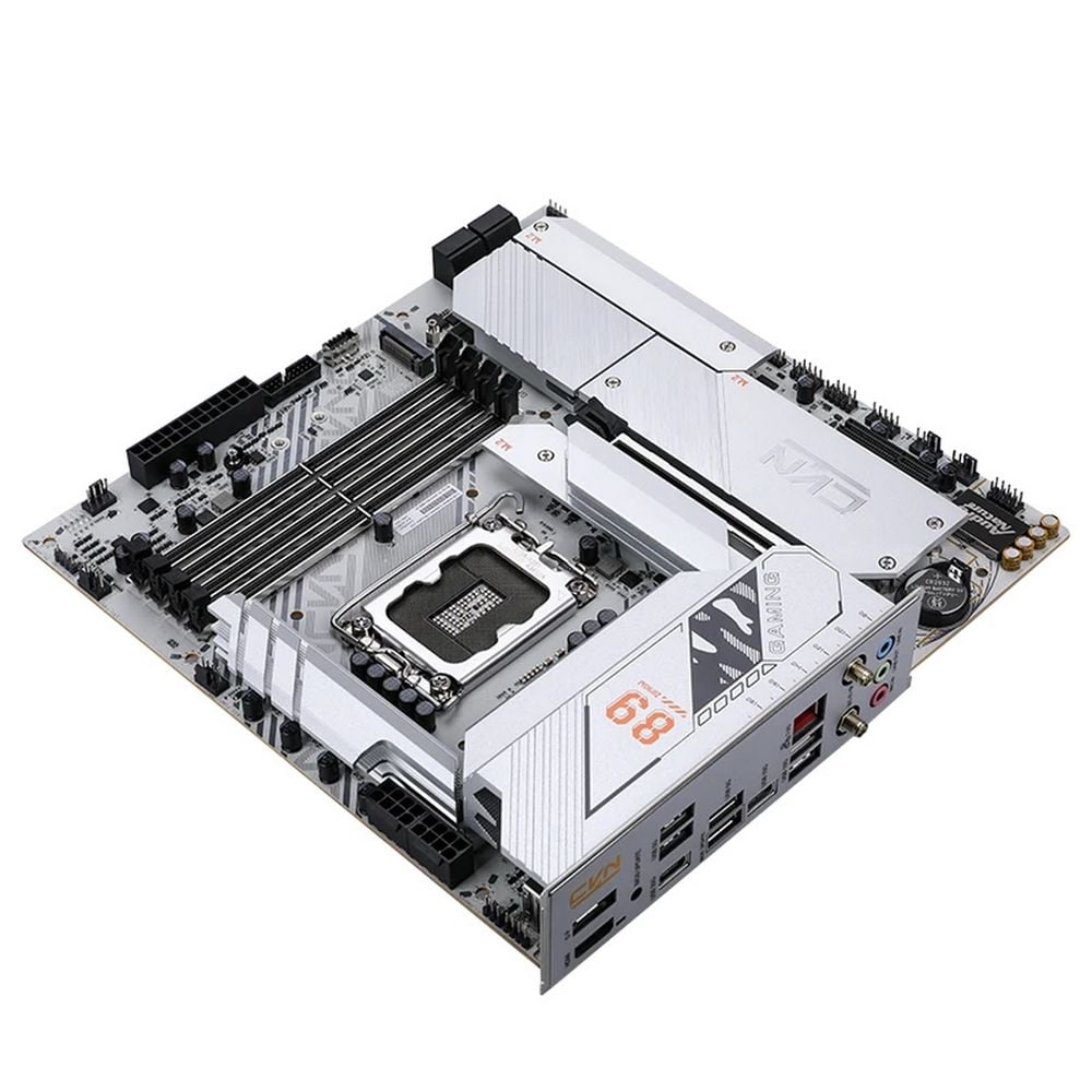 Материнская плата Colorful CVN Z890M GAMING FROZEN V20 Z890, LGA1851, 4*DDR5, 1*PCIEx16, 1*PCIEx4, 5*M.2, 3*TypeC, 2*USB3.2Gen2, 6*USB3.2Gen1, 4*USB2.0, 4*SATA3.0, 2.5G, DP, HDMI, M-ATX, RTL