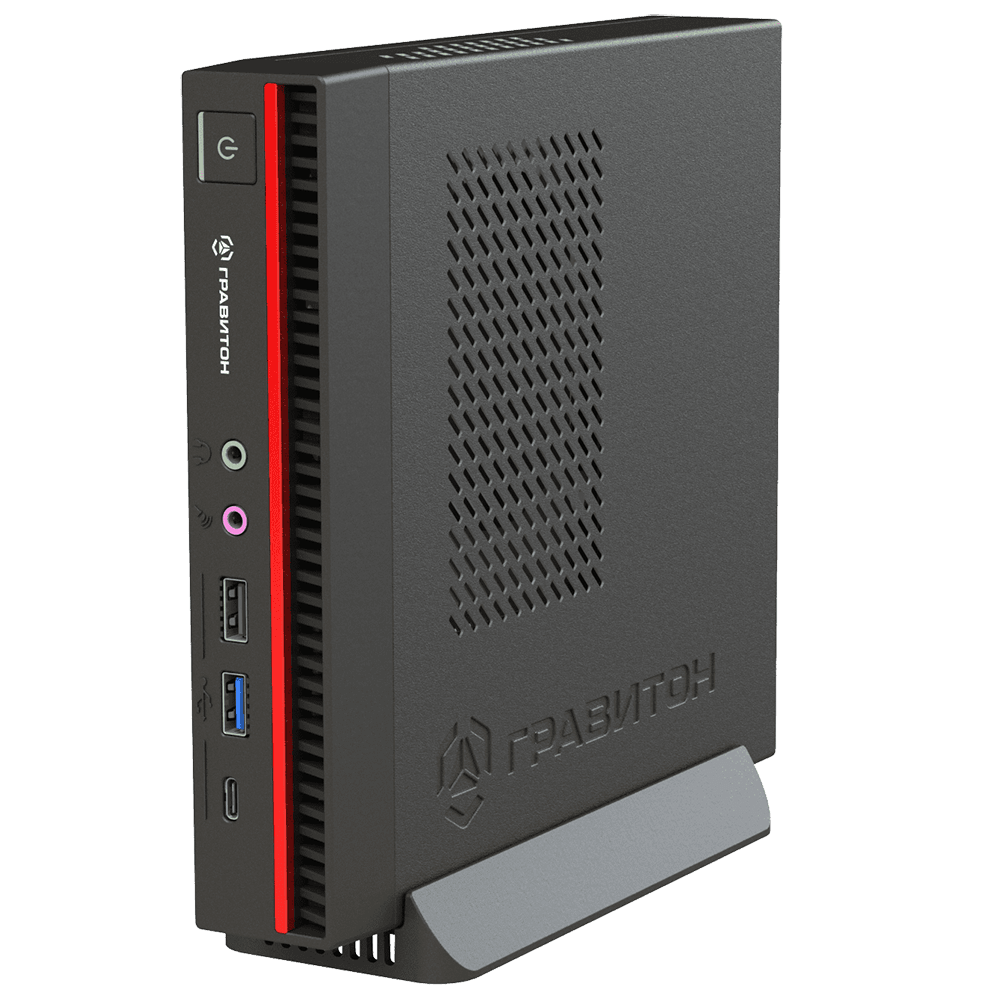 Персональный Компьютер Гравитон Д15И i3-14100/1*8GB/SSD256GB/Wi-fi+BT/FP_1xUSB3.0_1xUSB2.0_1xType-C/120W/K+M/NoOS/3YST