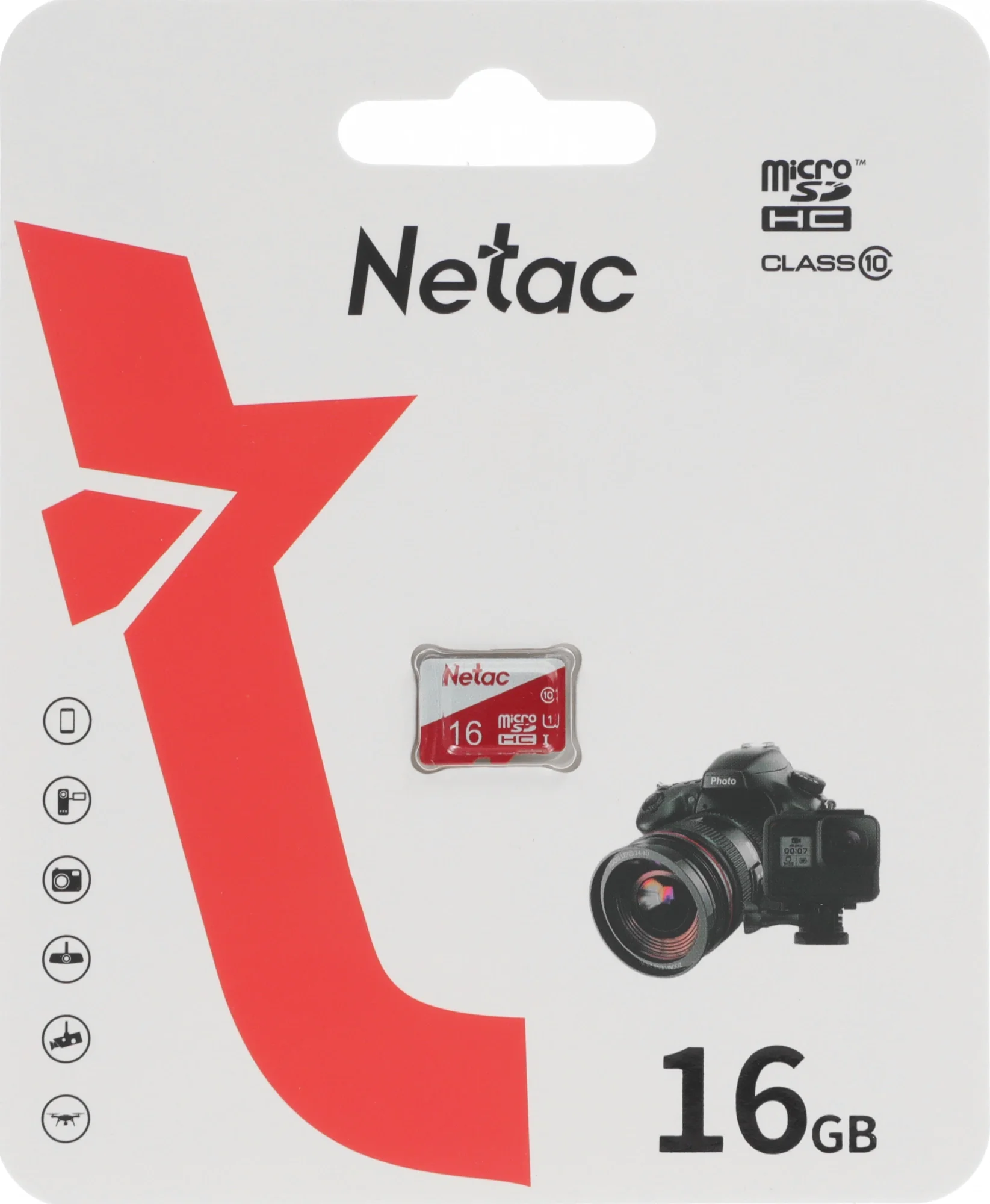 Флеш карта microSDHC 16Gb NETAC P500 ECO (R/50/95Mb/s, Class 10, no adapter) (NT02P500ECO-016G-S)