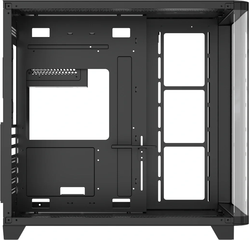 Компьютерный корпус AeroCool/Formula Crystal U2 черный без БП ATX 1xUSB 2.0 1xUSB 3.0 1xUSB3.1 audio bott PSU