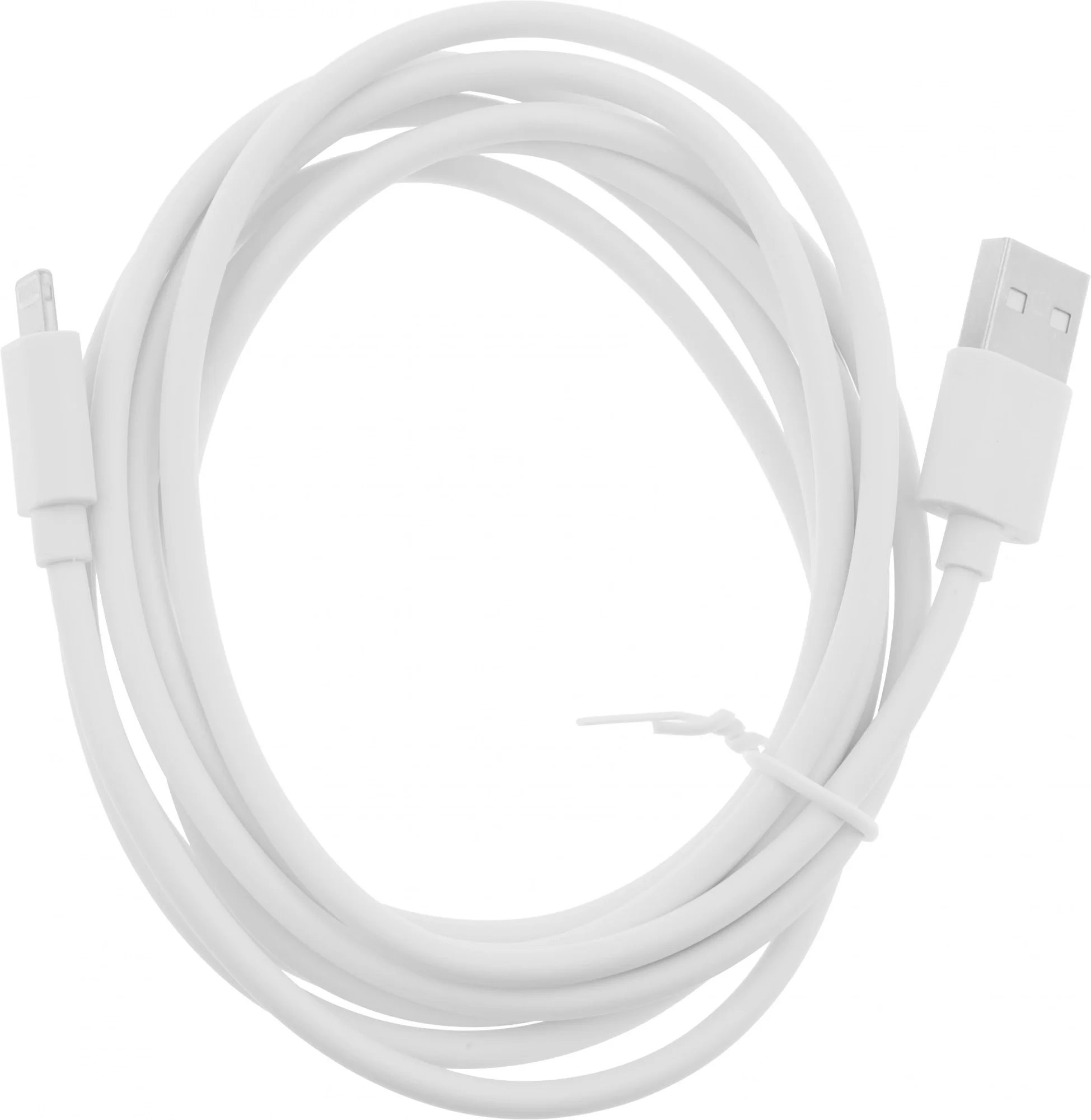 Кабель KINGPRICE KP-USBAL-2m, Lightning (m) - USB (m), 2м, 2.4A, белый