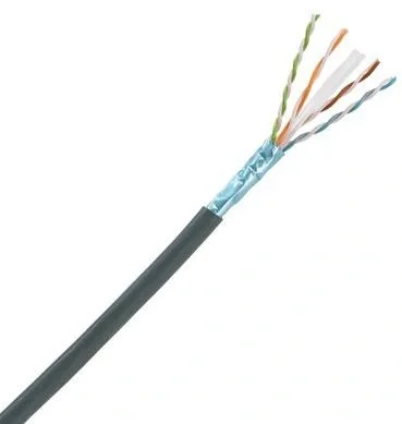 Кабель информационный Panduit PFO6X04BL-CEG кат.6А F/UTP общий экран 4X2X23AWG OSP внешний 305м черный