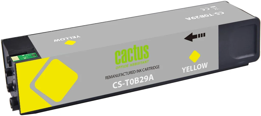 Картридж струйный Cactus CS-T0B29A 982X желт.пигм. (223мл) для HP PageWide 765dn/780 Enterprise Color с чипом